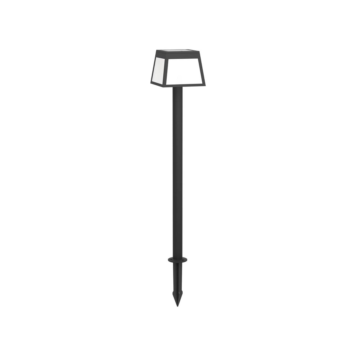 Eglo EU Altilia Black and White Motion Sensor Solar LED Spike Light