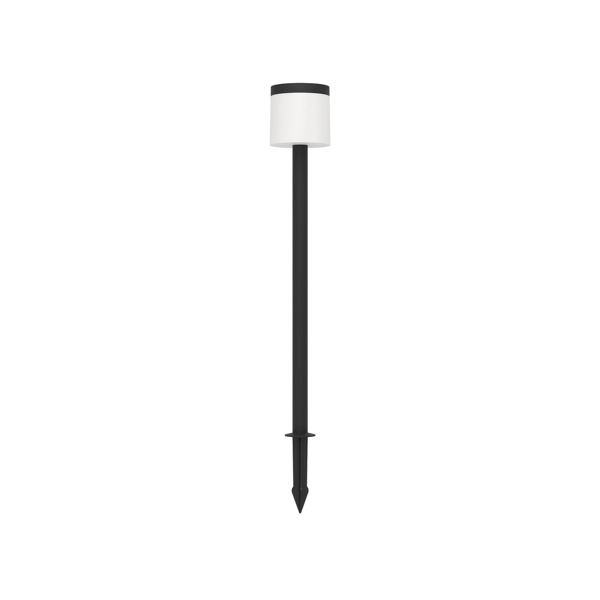 Eglo EU Pantete LED Outdoor Ground Solar Spike Light Black & White with Motion Sensor