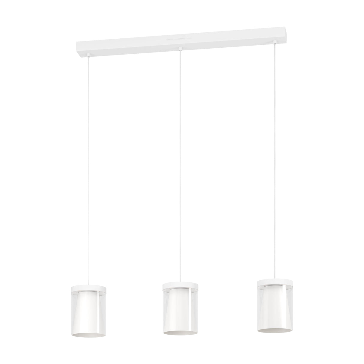 Eglo EU Rampside 3 Set Pendant E27 Black Rope Amber