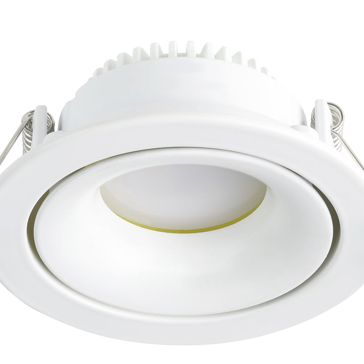 Eglo EU ARENALS Recessed LED Light – White, 3?Step Dimming, Warm White, Slim Indoor Ceiling Downlight