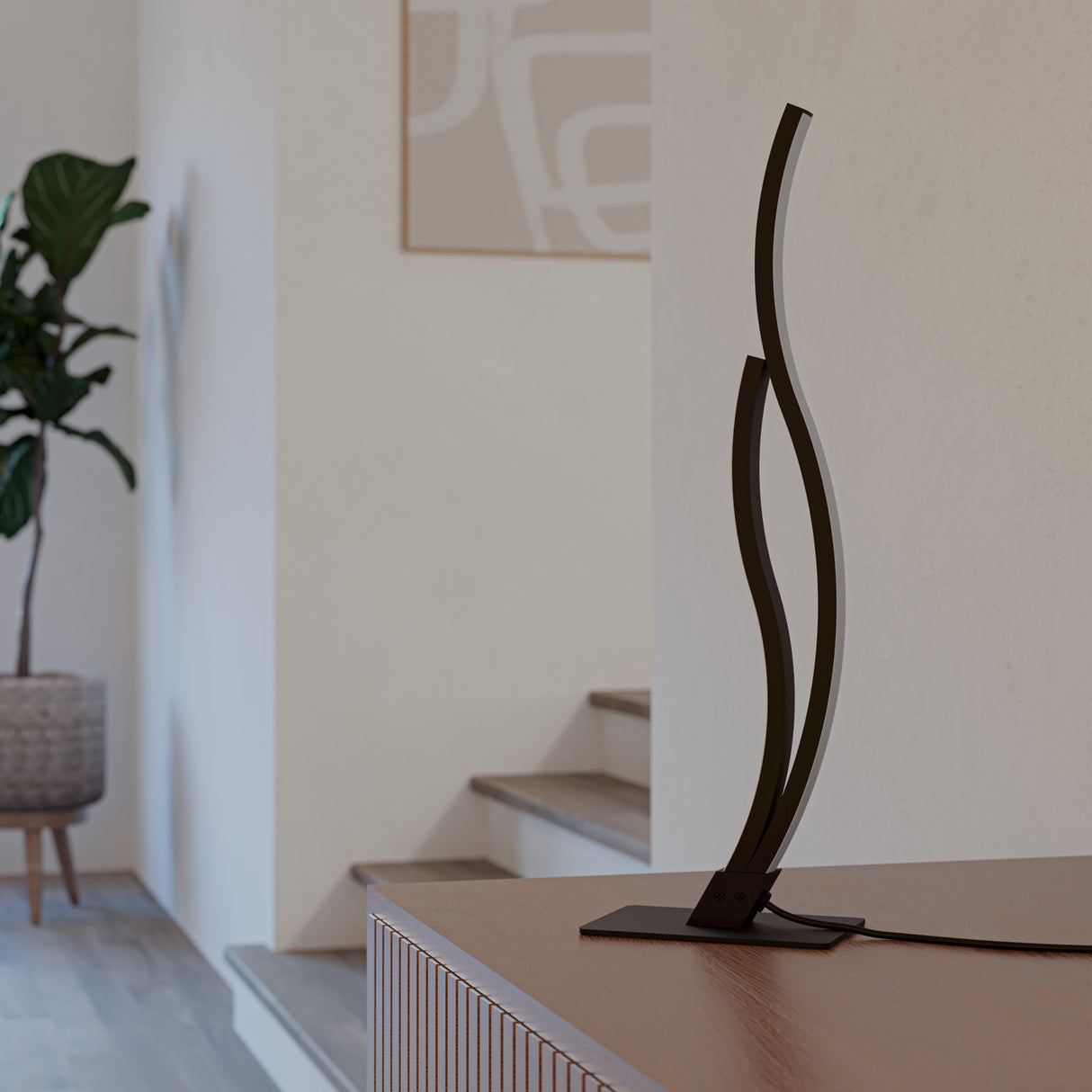 Eglo EU Grisolia Steel & Plastic Black LED Table Lamp