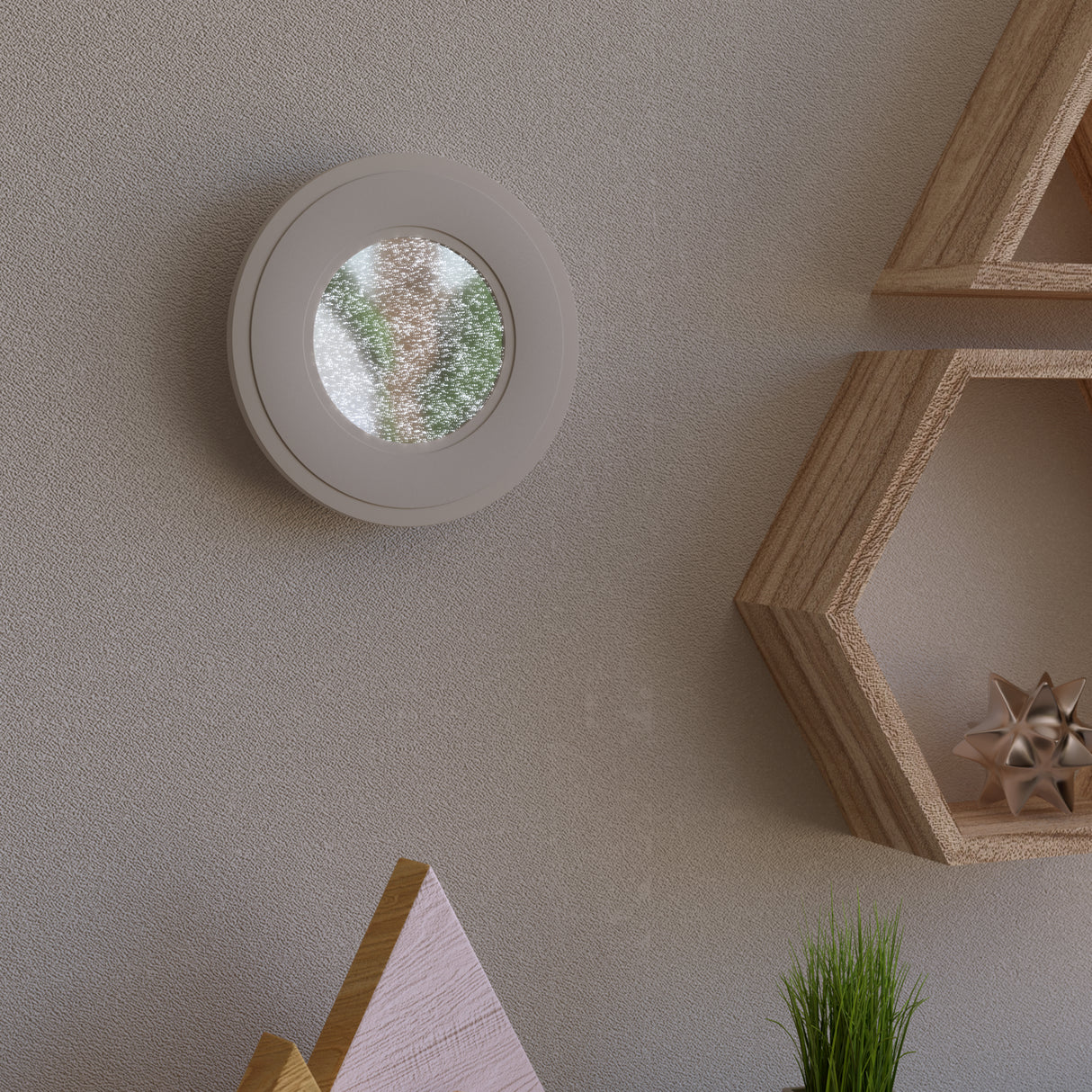 Eglo EU Macchioni LED Round White Crystal?Effect Design Indoor Wall Light