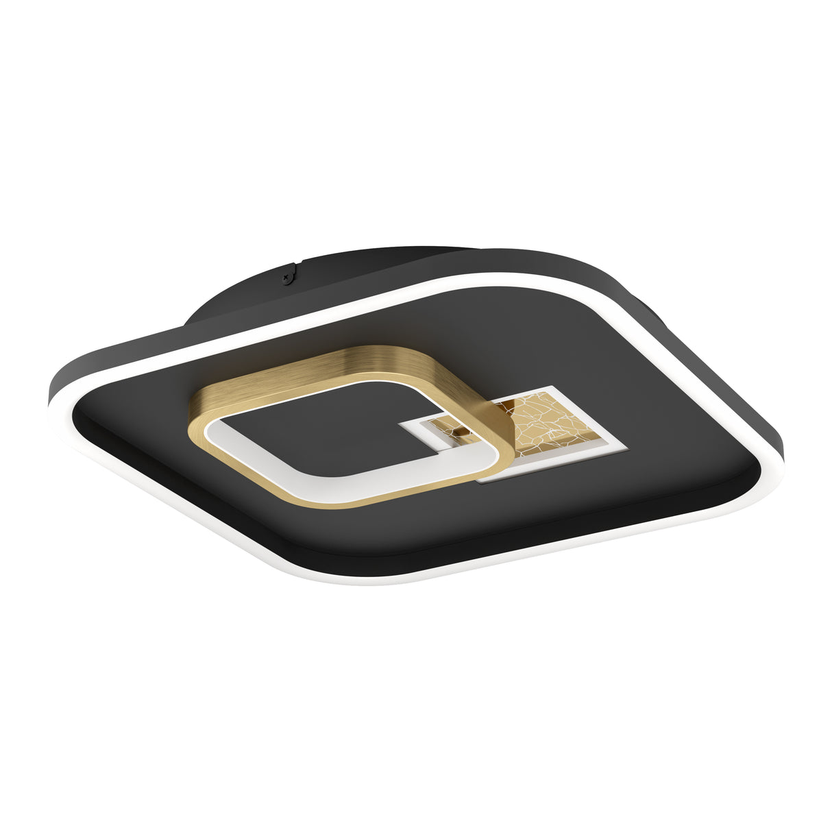 Eglo EU TIRIOLO LED Wall or Ceiling Light – Black & Gold Finish, Dual Light Output, 3250?lm, Indoor Lighting