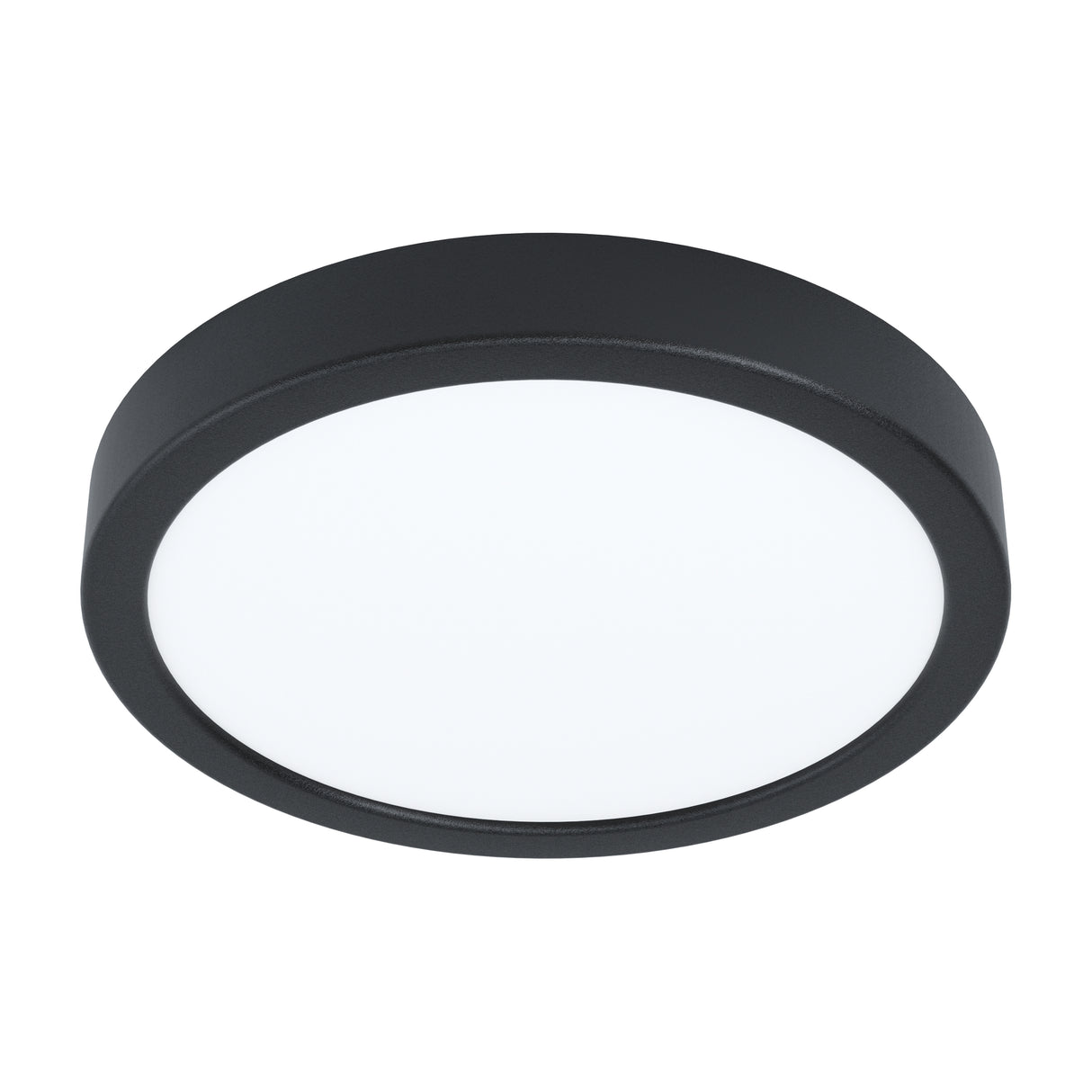 Eglo EU Fueva 6 Black LED Round Surface-Mounted Ceiling Light, 21.1cm