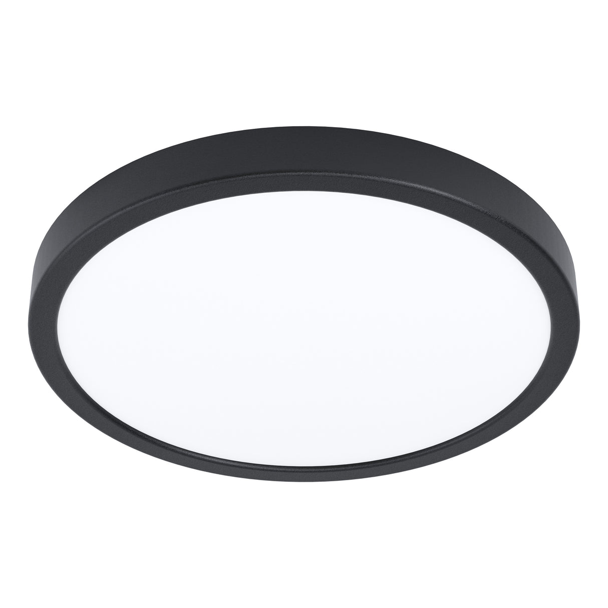 Eglo EU Fueva 6 Black Plastic LED Round Ceiling Light, 27.8cm