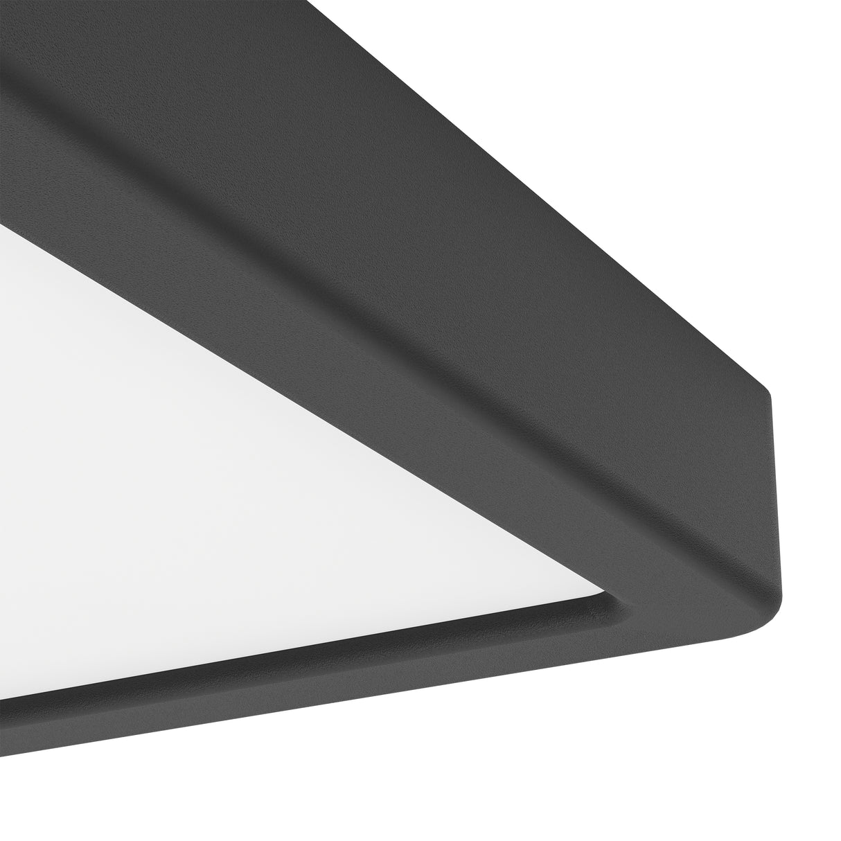 Eglo EU Fueva 6 Black LED Square Surface-Mounted Ceiling Light, 15cm