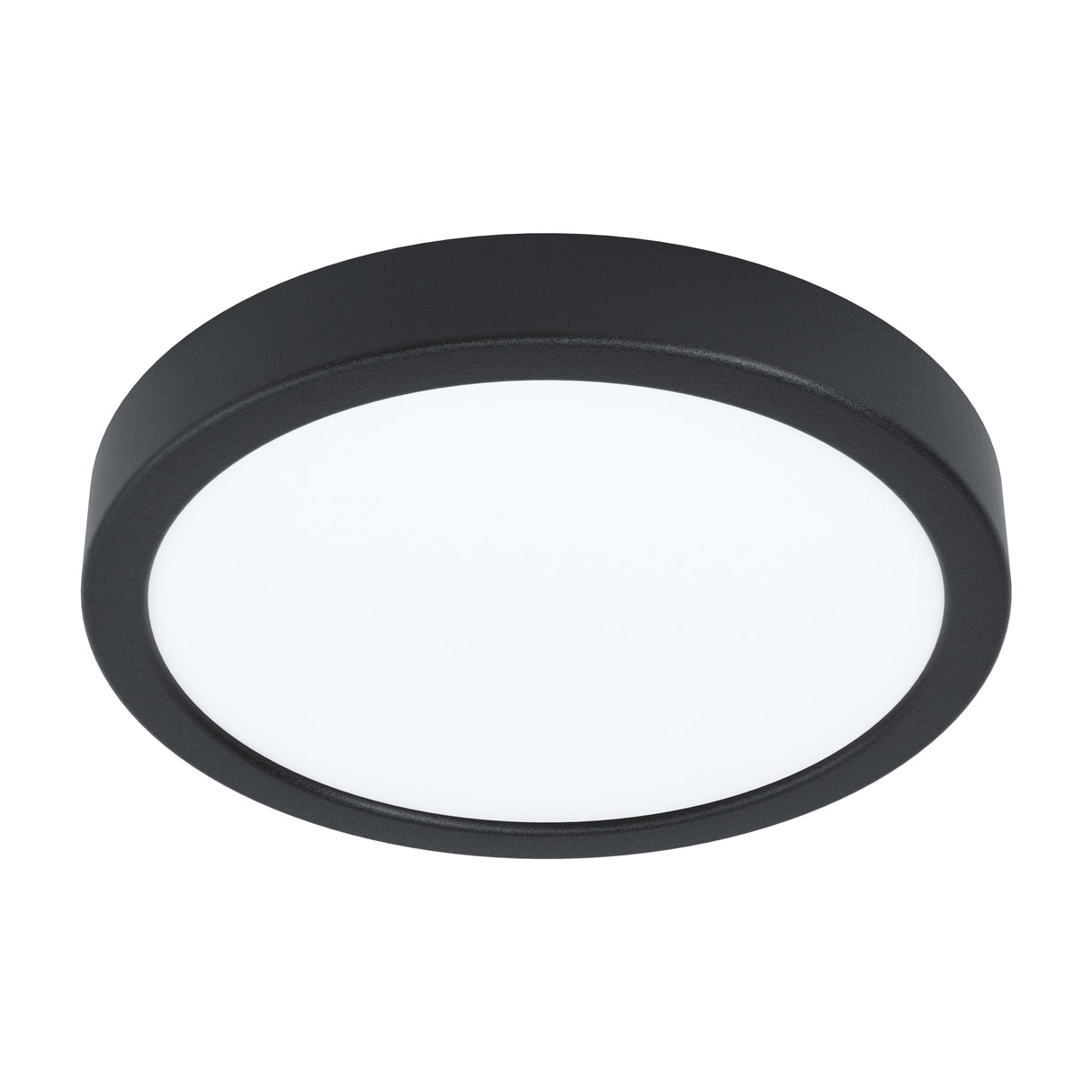 Eglo EU Fueva 6-Z Smart Control RGB IP44 Plastic Round Ceiling Light, 21.1cm Black