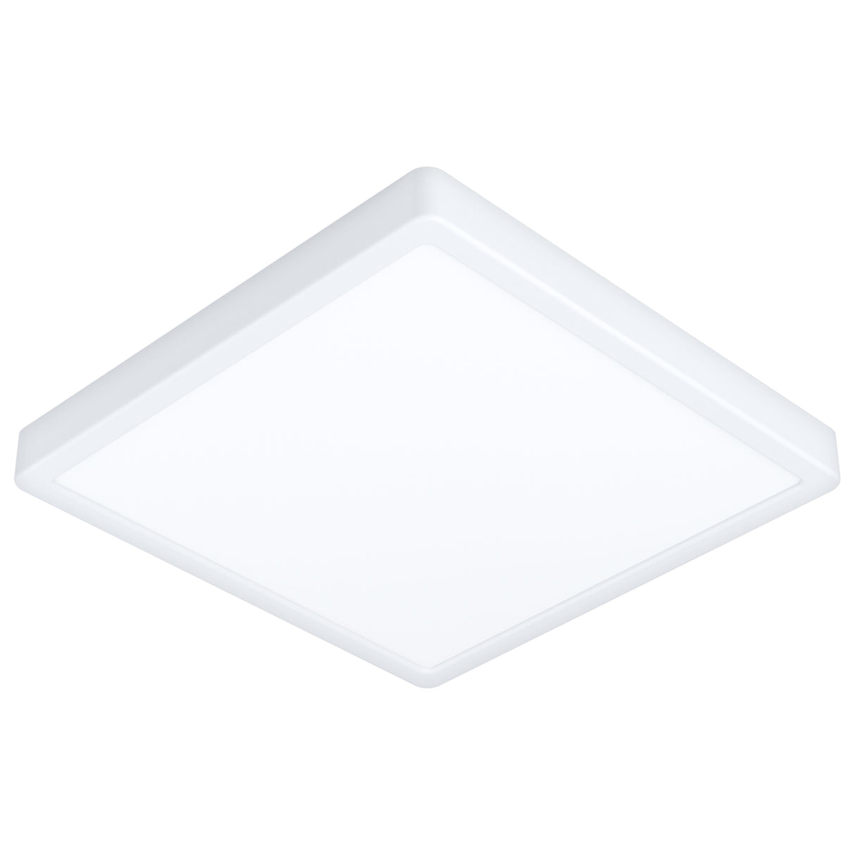 Eglo EU Fueva 6-Z Smart Control RGB IP44 Plastic Square Ceiling Light, 29.5cm White