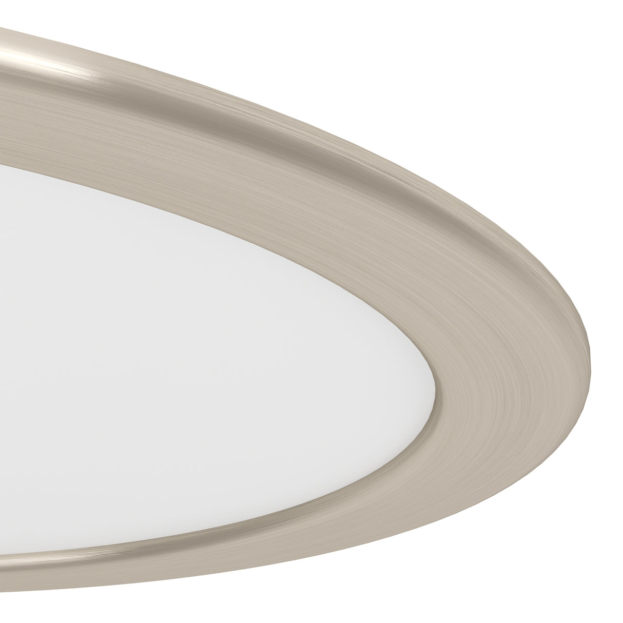 Eglo EU Fueva 6 Satin Nickel LED Round Recessed Ceiling Light, 21.6cm