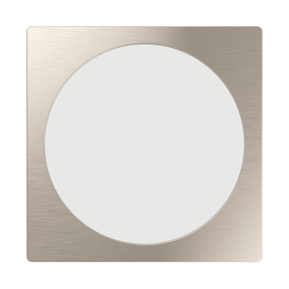 Eglo EU Fueva 6 Satin Nickel LED Square Recessed Ceiling Light, 21.6cm