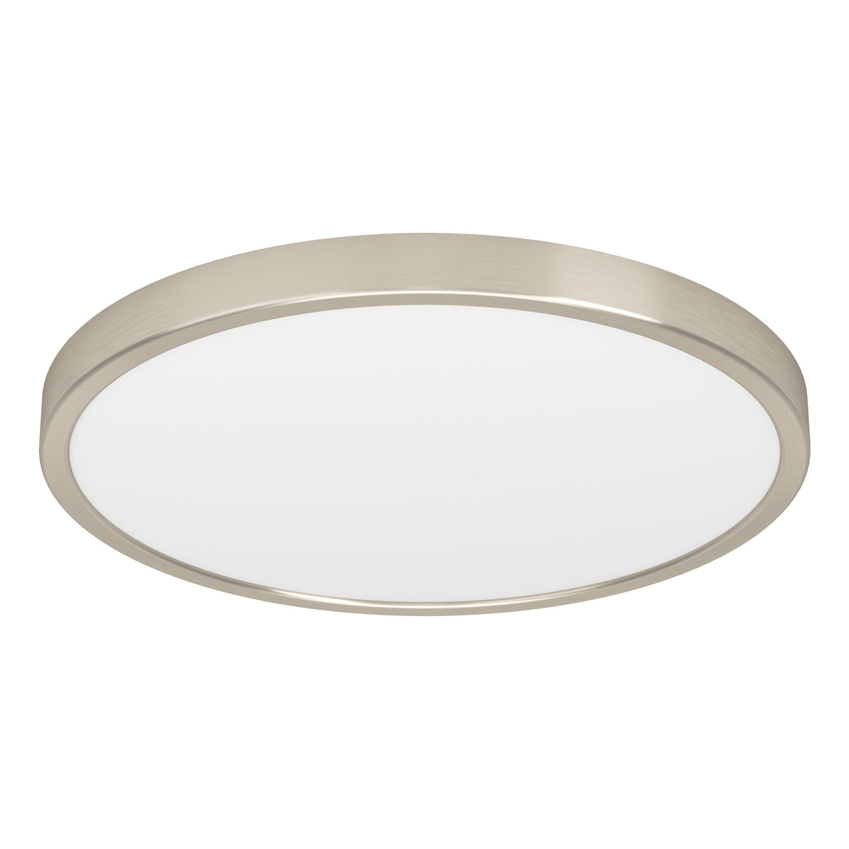 Eglo EU Fueva 6-Z Smart Control RGB IP44 Plastic Round Ceiling Light, 38.9cm Satin Nickel
