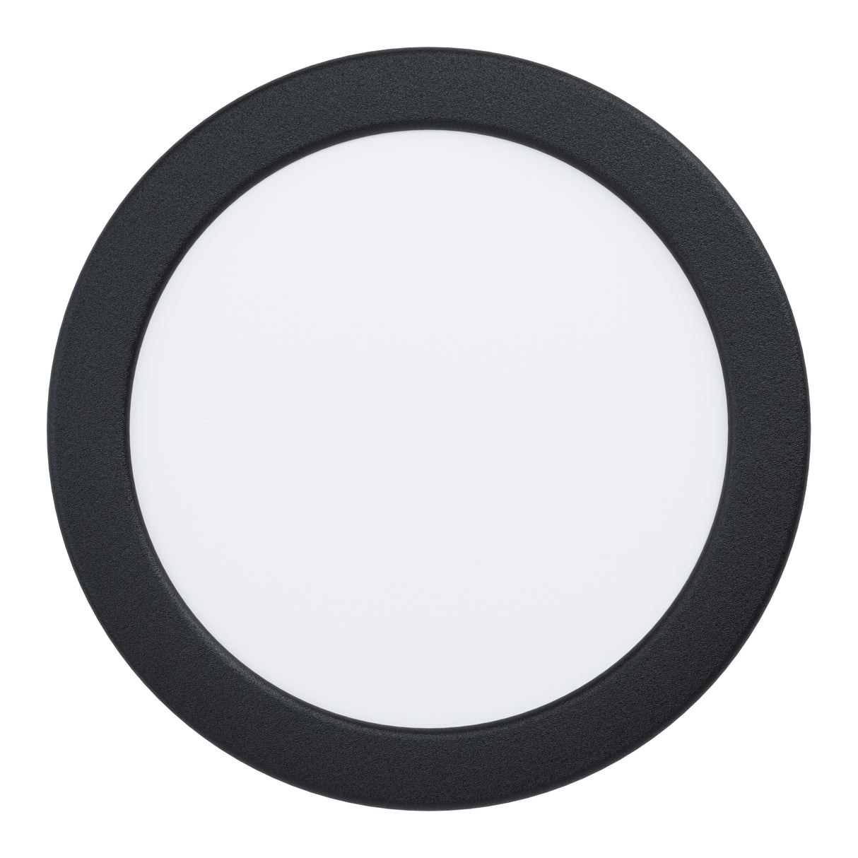 Eglo EU Fueva 6-Z Smart Control RGB IP44 Plastic Round Recessed Light, 16.8cm Black