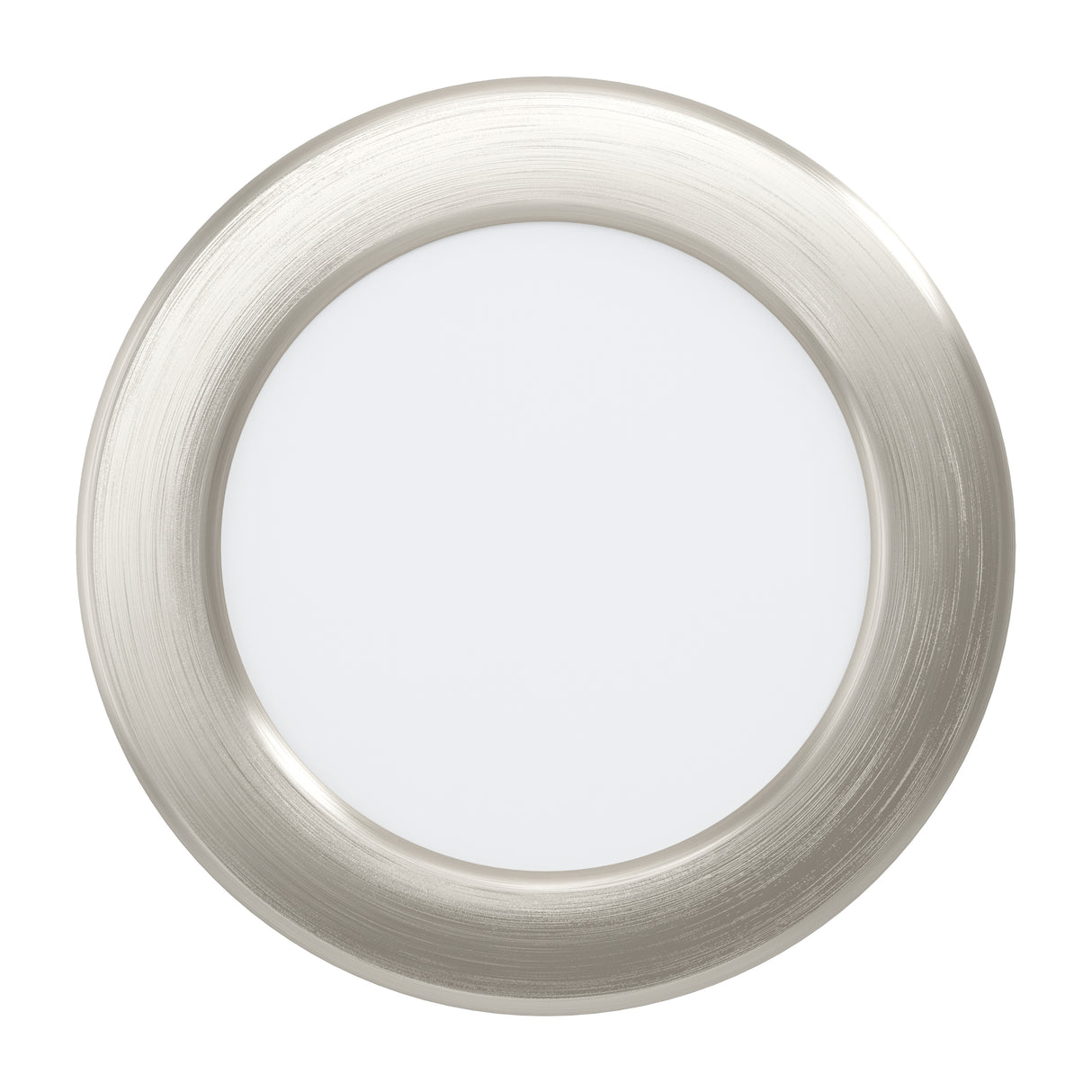Eglo EU Fueva 6-Z Smart Control RGB IP44 Plastic Round Recessed Light, 12cm Satin Nickel