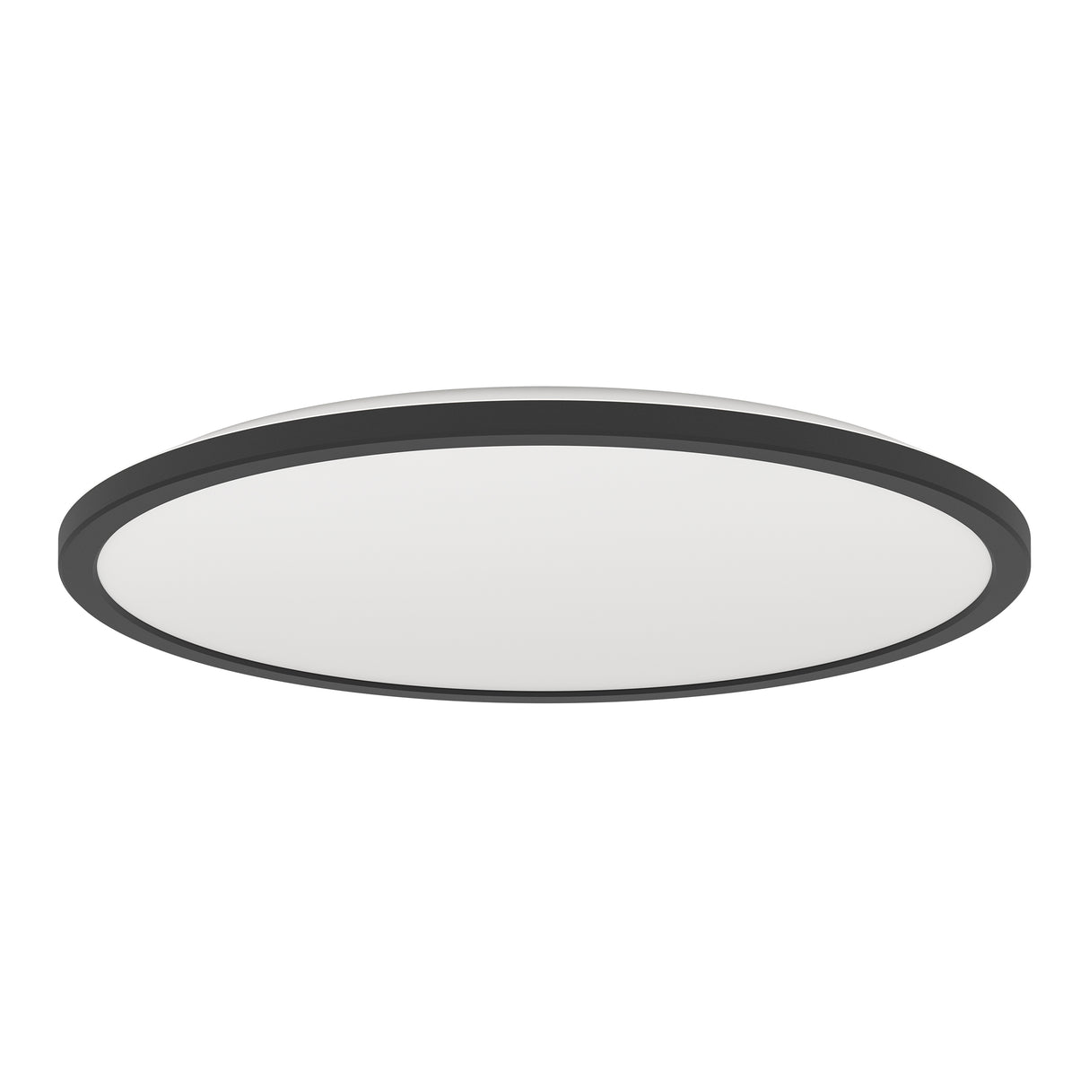 Eglo EU Rovito-R Black Round Plastic LED Ceiling Light, 50cm