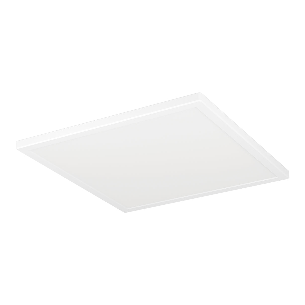 Eglo EU Rovito-R White Square Plastic LED Ceiling Light, 39cm