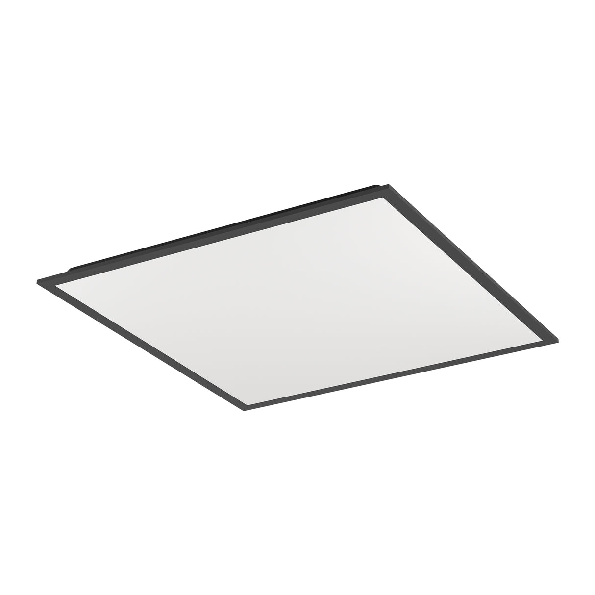 Eglo EU Moradillo-Z Black Steel LED Smart Control Ceiling Light, 59.5 x 59.5cm