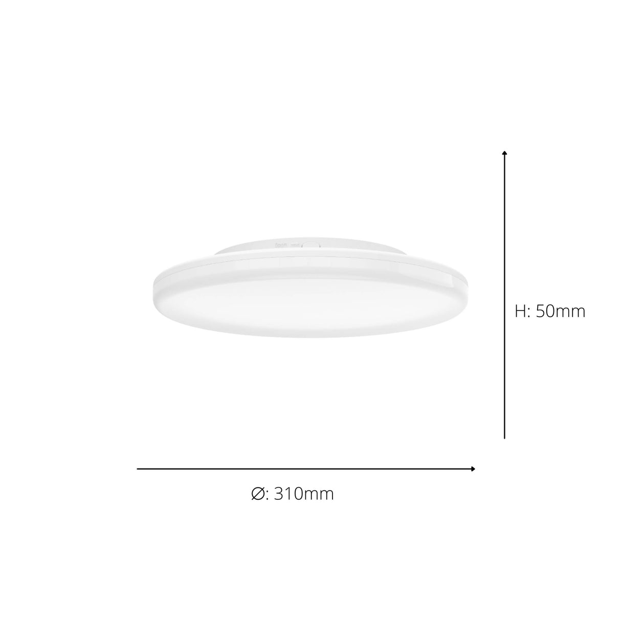Eglo EU Castagneto LED Ceiling Light White with Motion Sensor 31cm