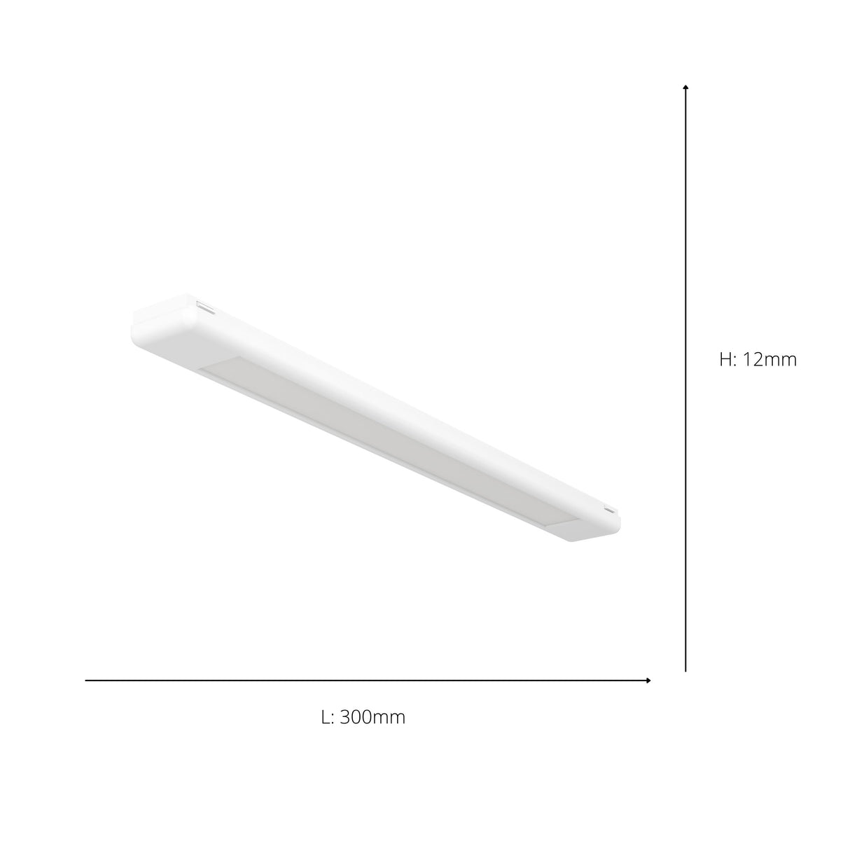 Eglo EU TPLUS Flat Light Track Spot – White Slim LED Panel, Tuneable White, Dimmable, Indoor Track Lighting