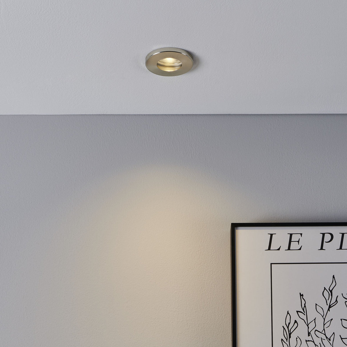 Eglo EU FAVAZZINA Recessed LED Light – Satin Nickel, Triple GU10, Warm White, IP Rated, Multi?Spot Indoor Ceiling Downlight