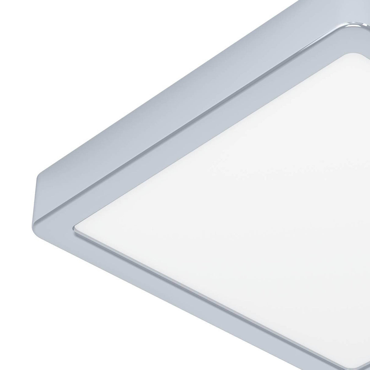 Eglo EU Fueva 6 Square LED Ceiling Light Chrome 22cm