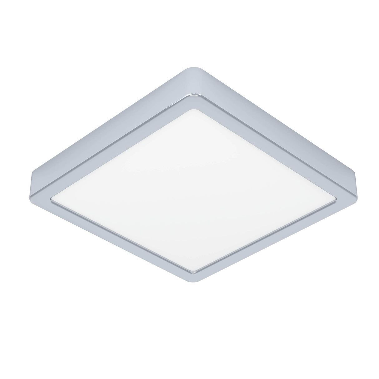 Eglo EU Fueva 6 Square LED Ceiling Light Chrome 22cm
