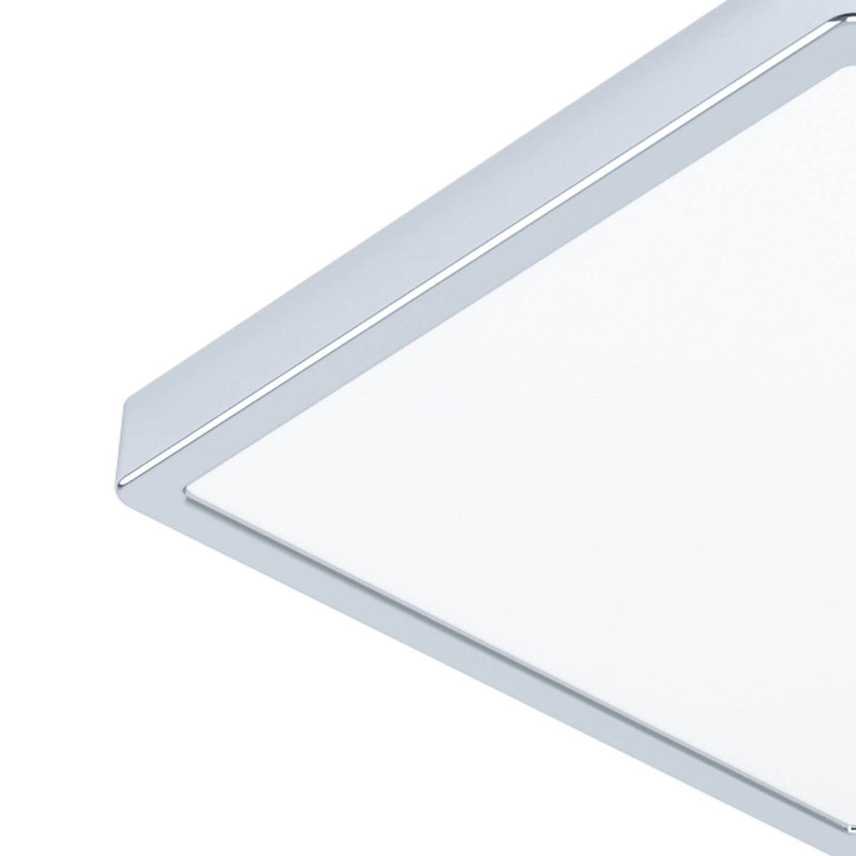 Eglo EU Fueva 6 Square LED Ceiling Light Chrome 29cm