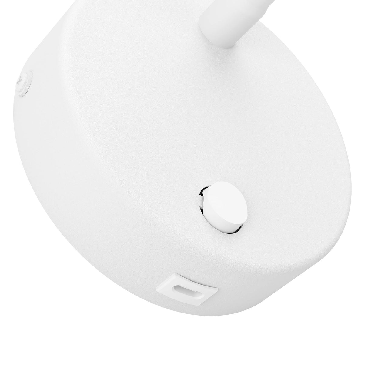 Eglo EU Olivandino LED Wall Light White Steel with Flexible Reading Arm and USB Charging Port, Warm White 3000K