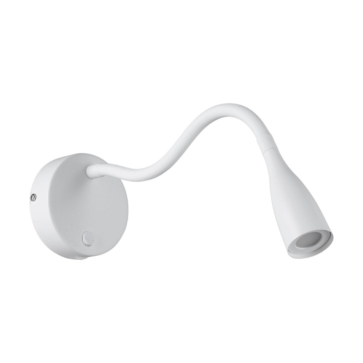 Eglo EU Olivandino LED Wall Light White Steel with Flexible Reading Arm and USB Charging Port, Warm White 3000K
