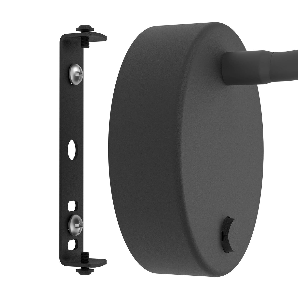 Eglo EU Olivandino LED Wall Light Matte Black Steel with Flexible Reading Arm, Warm White 3000K