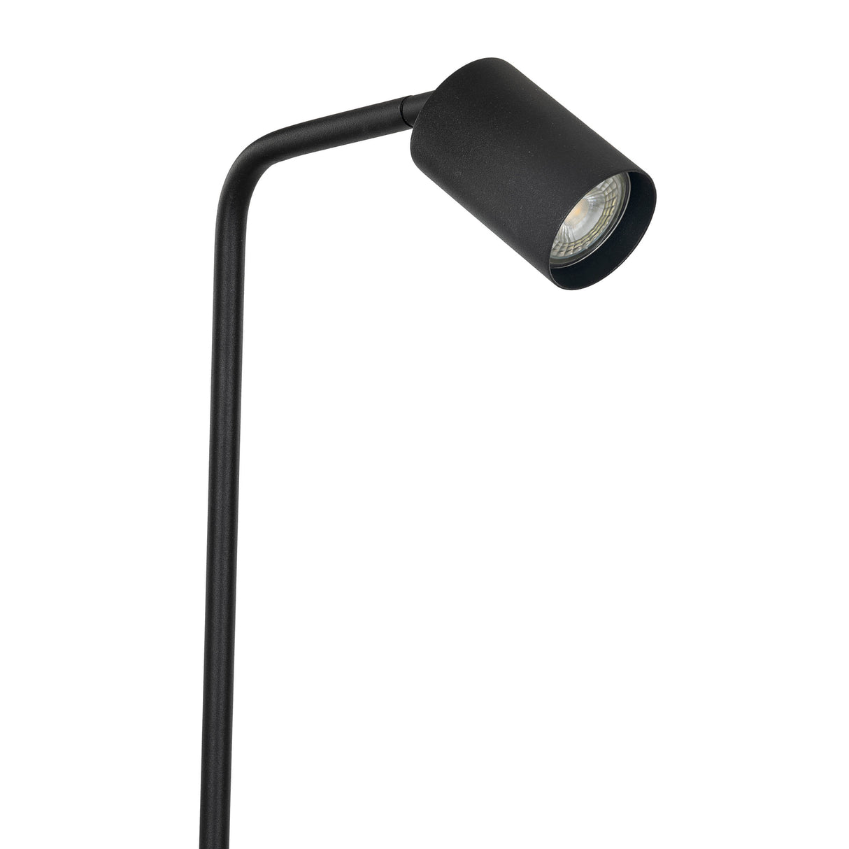 Eglo EU Rigomagno Floor Lamp Black GU10 Slim Black Metal Floor Lamp with Fixed Head
