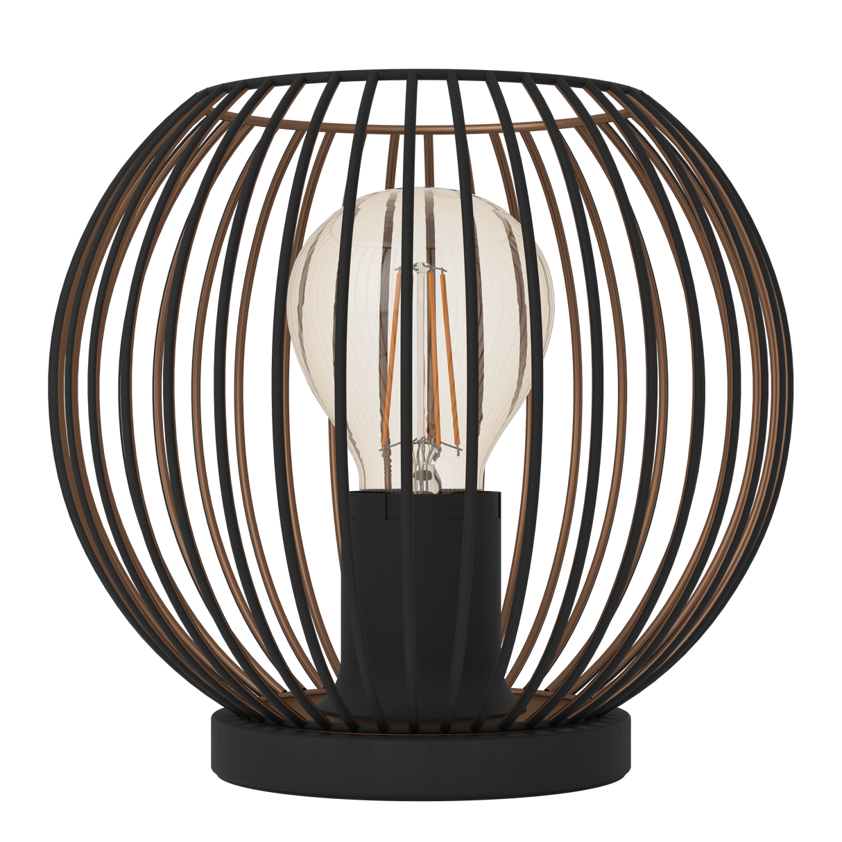 Eglo Lighting TL/1 E27 SCHWARZ/KUPFER 'ALMANZORA' Table Lamps from the ALMANZORA range. Part Number - 901872