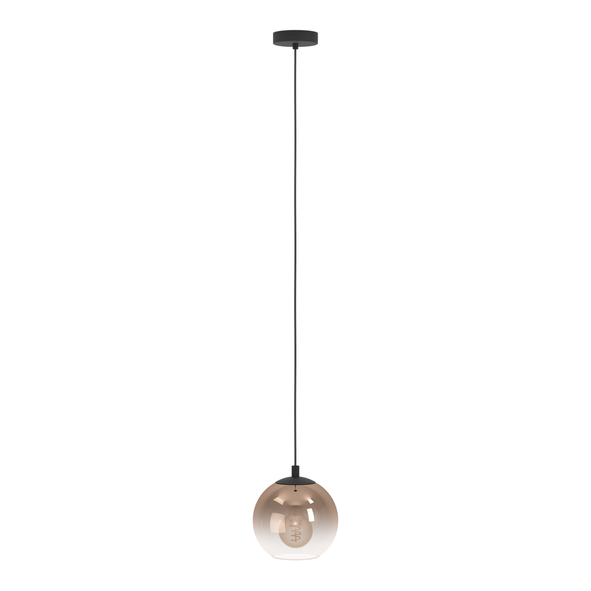 Eglo Lighting HL/1 E27 SW/KUPFER-TRANSP.'ARISCANI 1' Pendant Lamps from the ARISCANI 1 range. Part Number - 901923