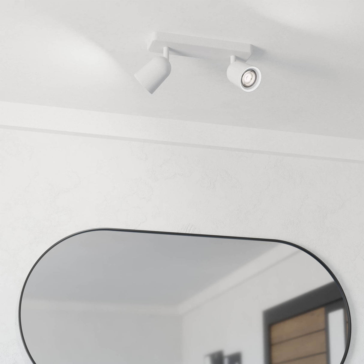 Eglo EU Camaldoli LED Dual Ceiling Spotlight White Steel