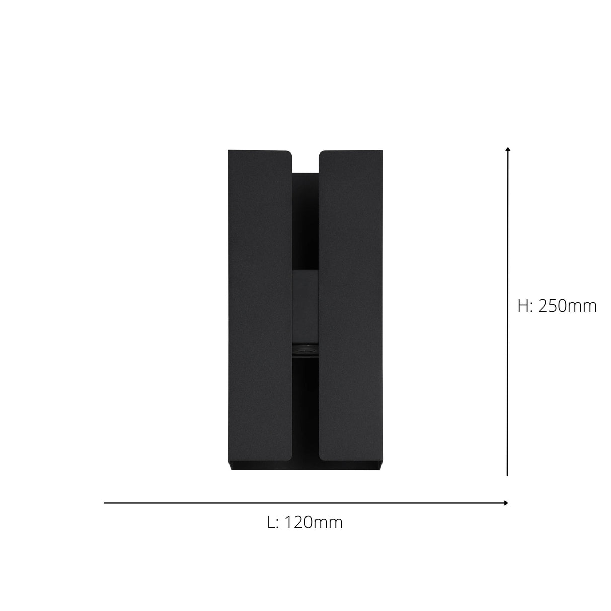 Eglo EU Briscola LED Tricolour Wall Light Black Steel