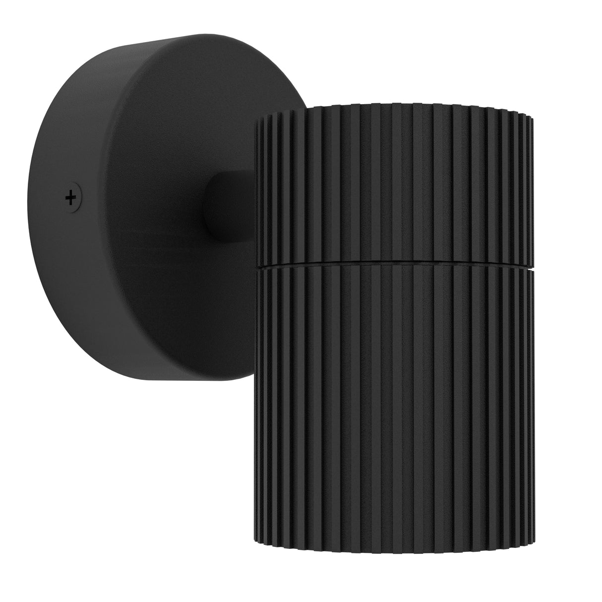 Eglo EU TOMELLOSO Outdoor Wall Light – Black Aluminium, GU10, Compact Modern Exterior Lighting