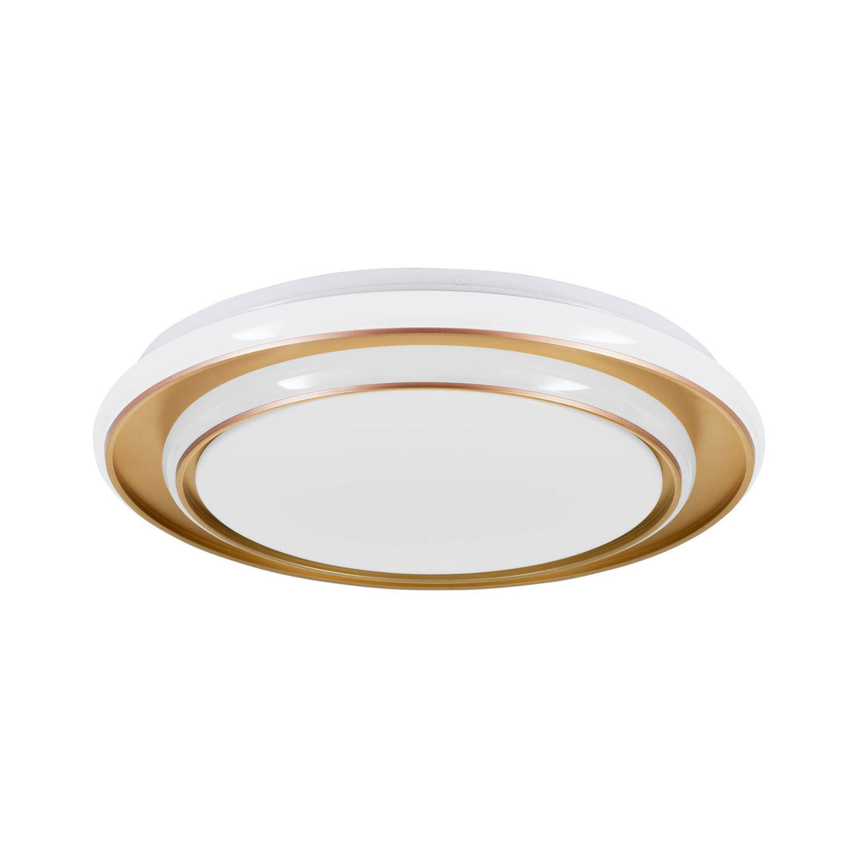 Eglo EU Moschetta LED Ceiling Light Round Gold Steel Frame with White Diffuser (D) 40cm