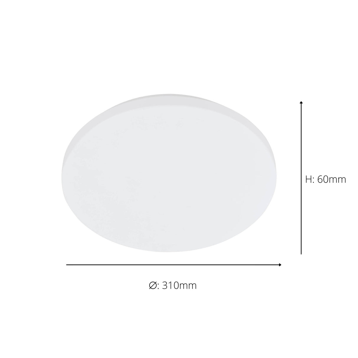 Eglo EU Frania-IP Bathroom Ceiling Light White CCT