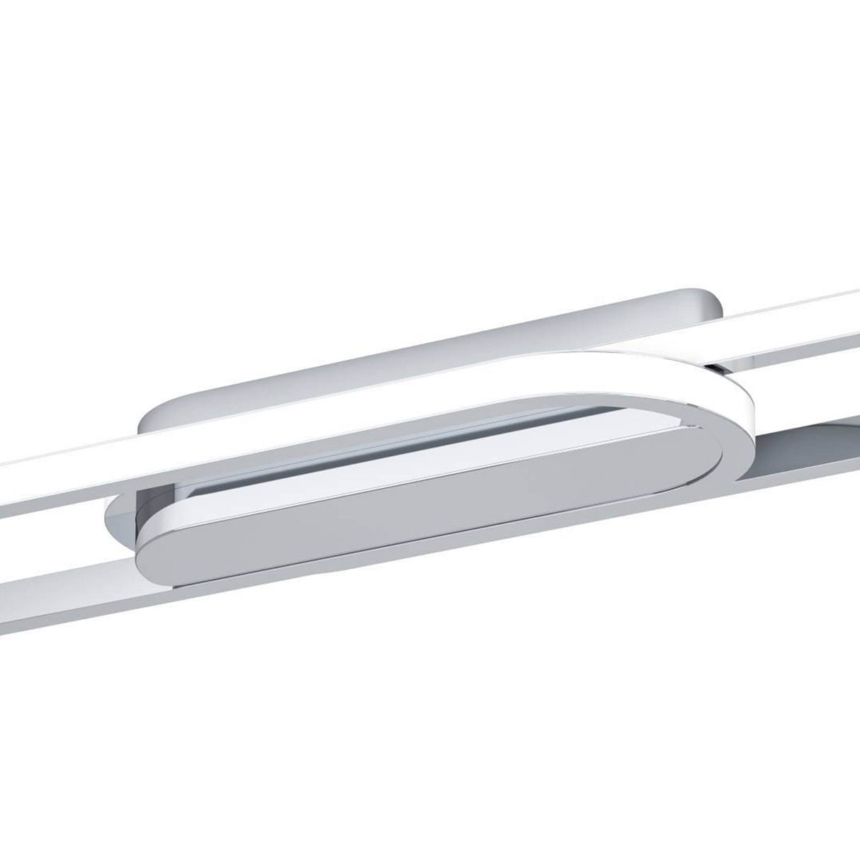 Eglo EU Conivarena LED Ceiling Light Modern Chrome Elongated Oval Design