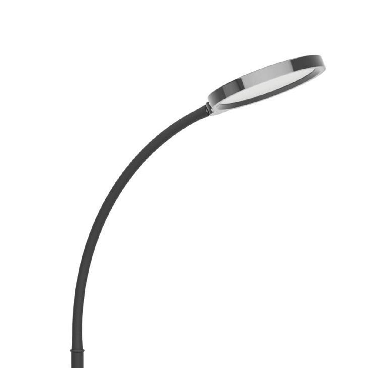 Eglo EU Lauro LED Floor Light Black Plastic Slim Rounded Light Head
