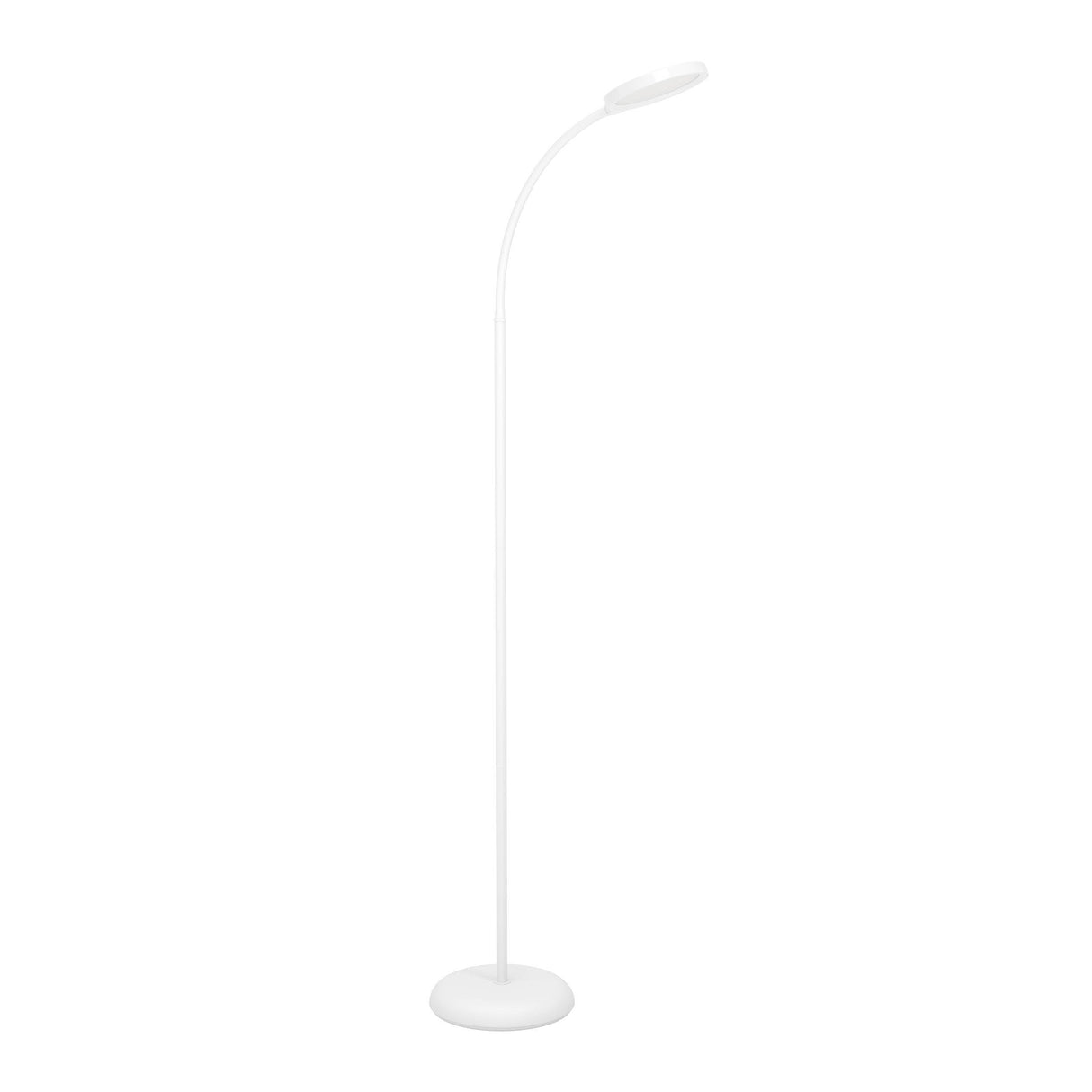Eglo EU Lauro LED Floor Light White Plastic Slim Rounded Light Head