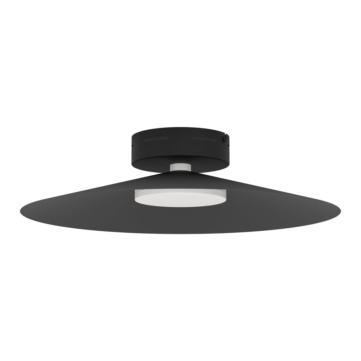 Eglo EU Conomavilla-Z Black Steel Conical Shades Modern Smart Control Ceiling Light