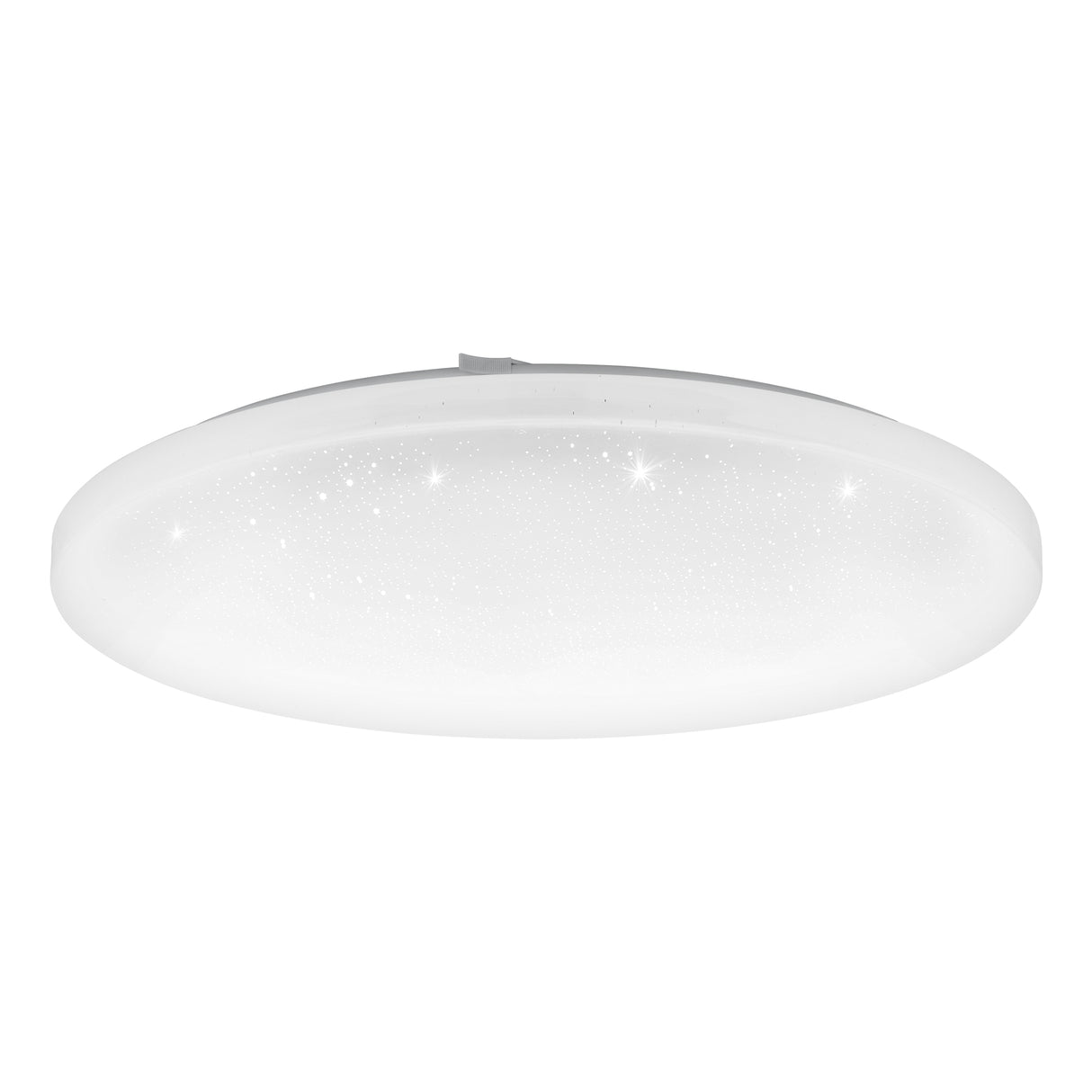 Eglo EU FRANIA?Z Smart LED Ceiling Light – White Crystal?Effect Design, RGB + Tuneable White 2700–6500K, App & Remote Control, 500mm Indoor Light