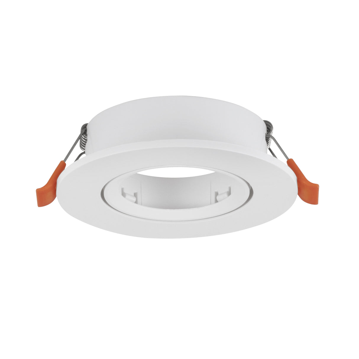 Eglo EU Barranco GU10 White Round Recessed Light, IP20, 9cm