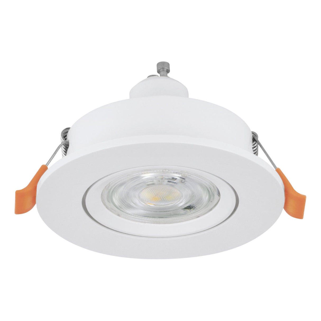 Eglo EU Barranco GU10 White Round Recessed Light, 9cm, 4000K