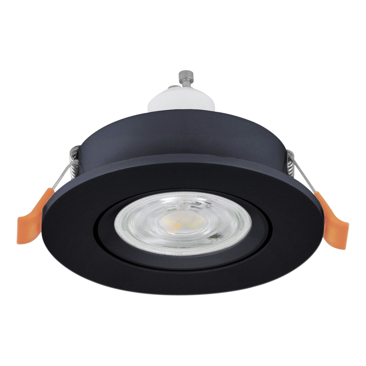 Eglo EU Barranco GU10 Black Round Recessed Light, 9cm, 4000K