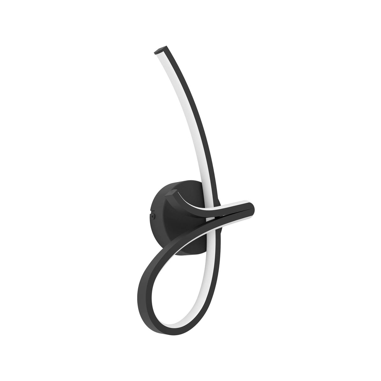 Eglo EU Cardoncito LED Wall Light Modern Black Steel & Plastic Sculptural Light Bar