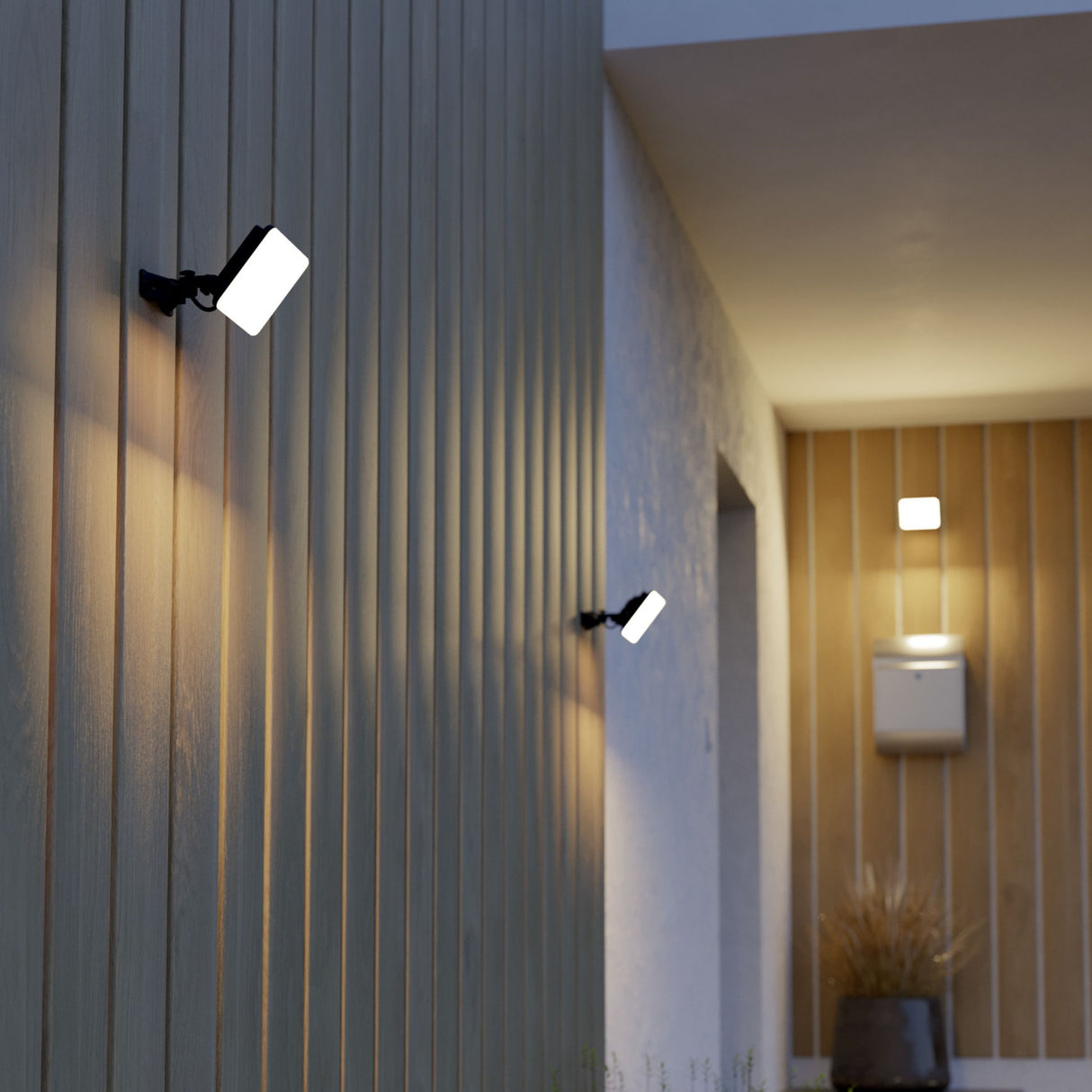 Eglo EU Machio 20W IP65 Outdoor LED Floodlight - 16cm, 4000K