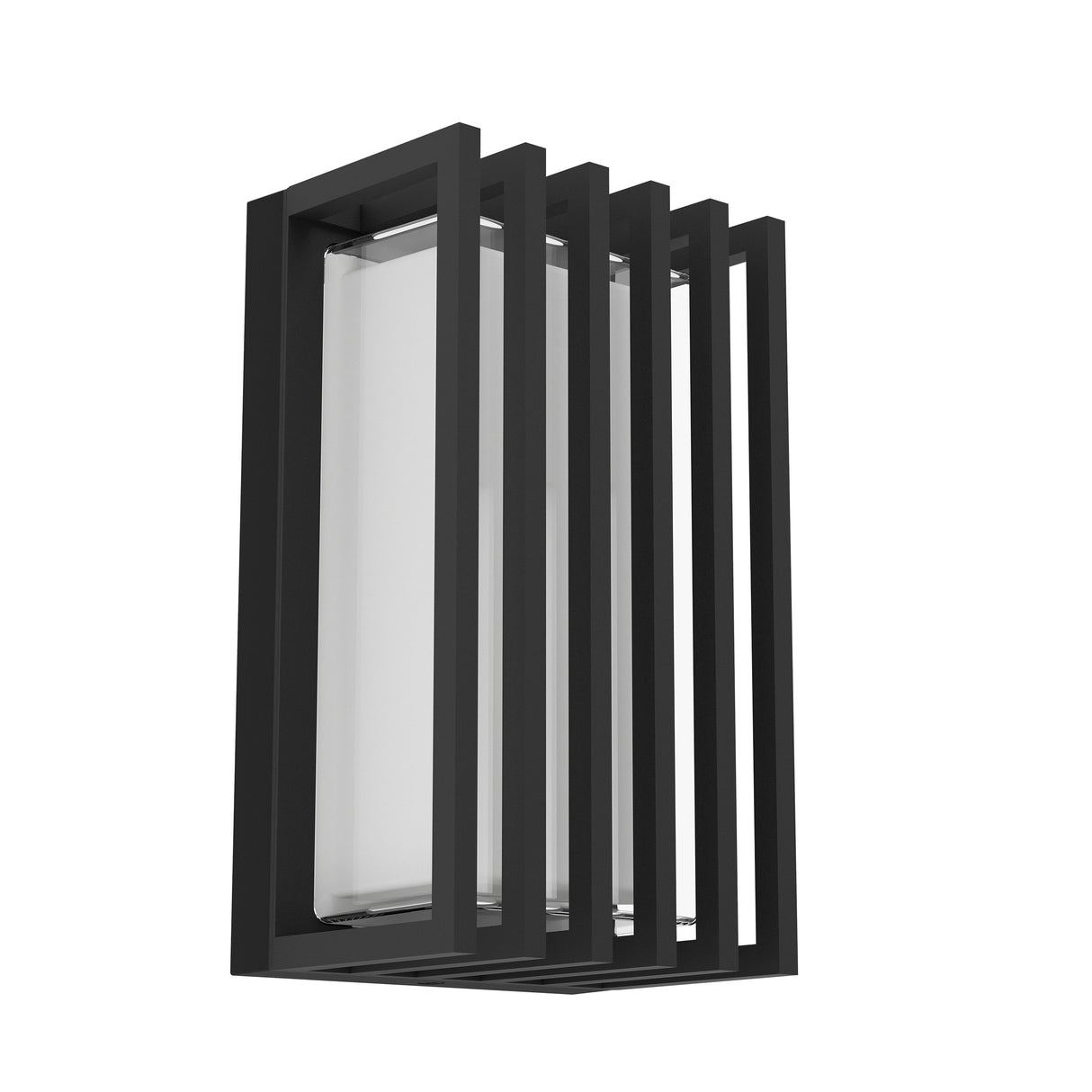 Eglo EU GENOVESE Outdoor LED Wall Light – Black Aluminium, Tri?Colour CCT, Microwave Sensor, Exterior Lighting