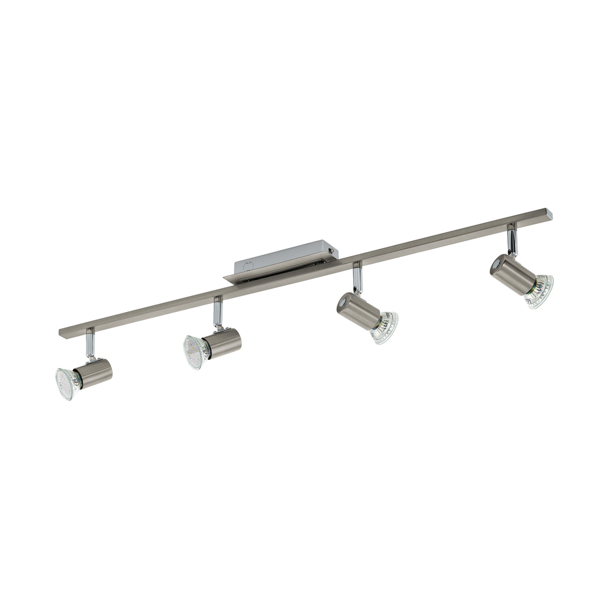 Eglo EU Rotello Steel Satin Nickel & Chrome LED 4-Light Spotlight