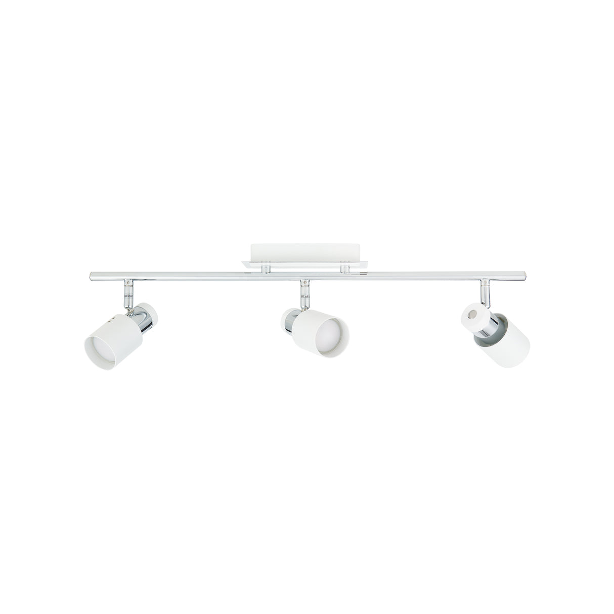 Eglo EU Davida Steel Chrome & White LED 3-Light Ceiling Spotlight